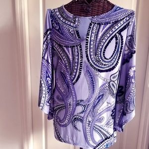 Timeline Woman's Blouse in Purple